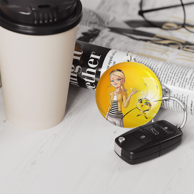 جاکلیدی خندالو مدل دختر کفشدوزکی کویین بی کد 25050