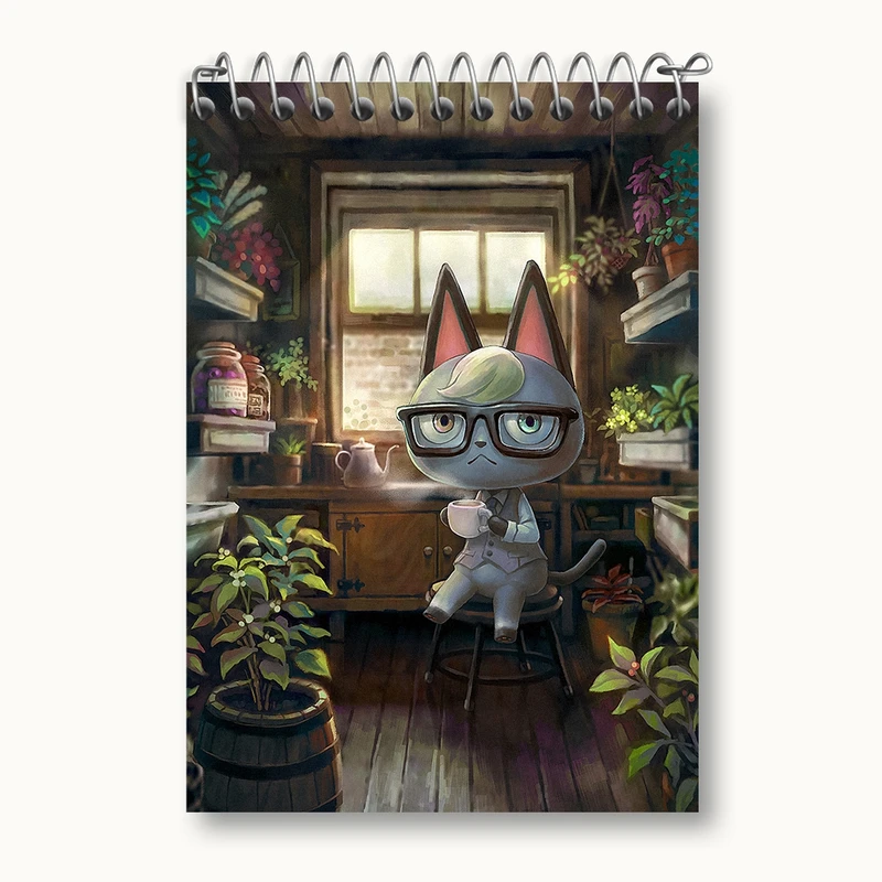 دفتر یادداشت 50 برگ خندالو مدل بازی انیمال کراسینگ (Animal Crossing) کد 32653