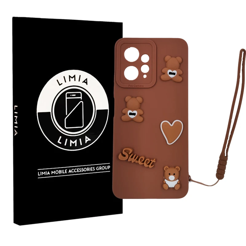 کاور لیمیا مدل عروسکی لنزدار ژله ای طرح Sweet مناسب برای گوشی موبایل شیائومی Redmi Note 12 4G به همراه بند آویز