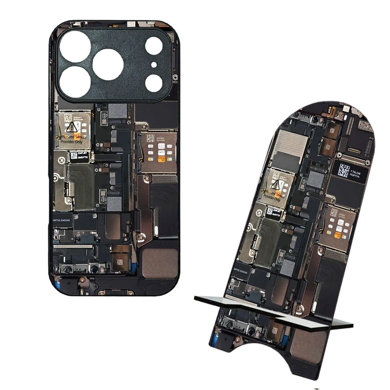 کاور گالری وبفر طرح پشت موبایل مناسب برای گوشی موبایل اپل iphone 17 pro به همراه استند