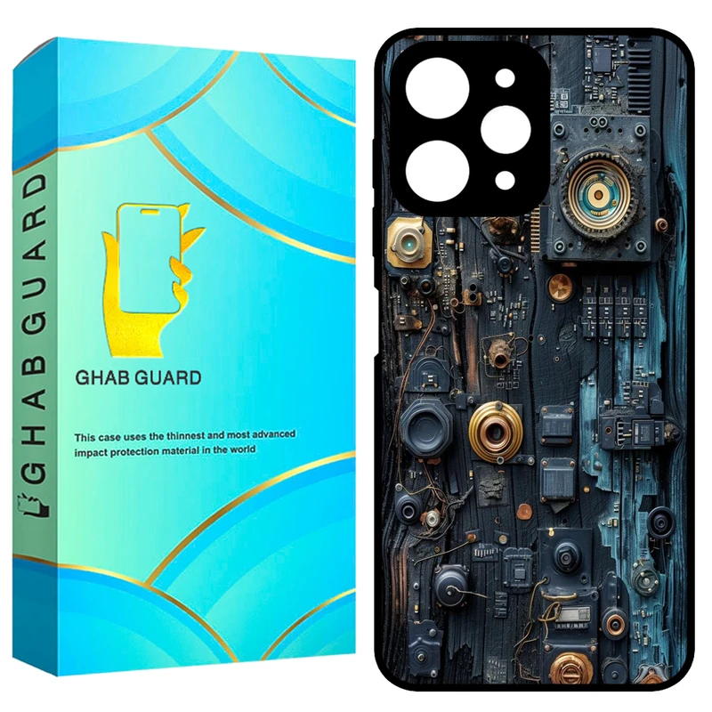 کاور قاب گارد طرح تکنولوژی مدل GCHPR12 مناسب برای گوشی موبایل شیائومی Redmi 12 4G / Redmi 12 5G / Poco M6 Pro 5G