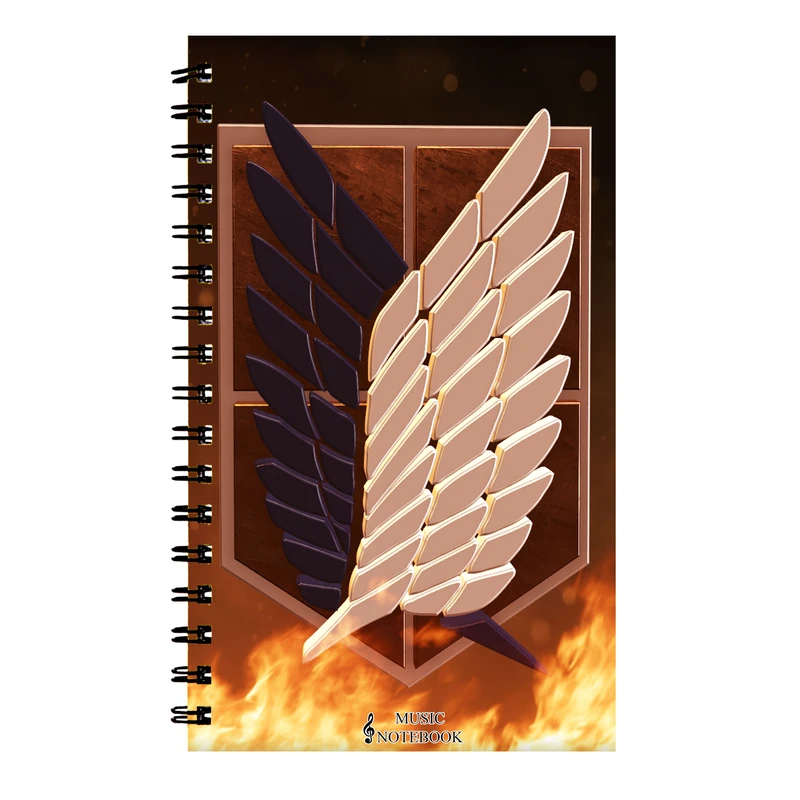 دفتر نت موسیقی طرح Attack on Titan کد DN-350