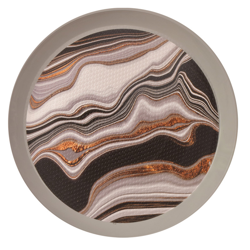 سینی بدون دسته مهروز مدل 6001 طرح مرمر سایز 20x20 سانتی متر