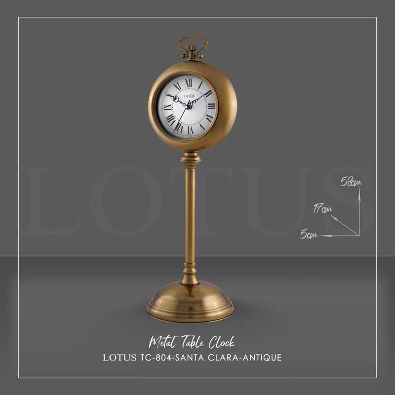 ساعت رومیزی لوتوس مدل TC-804-SANTA CLARA-ANTIQUE