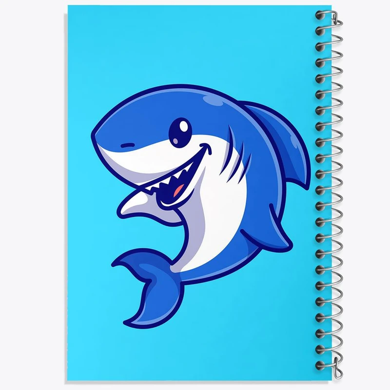 دفتر نقاشی 50 برگ خندالو مدل حیوانات بامزه کوسه کد 29667