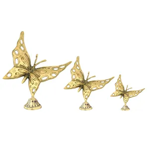 مجسمه مدل پروانه رومیزی مجموعه 3 عددی