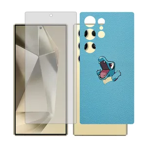 Glass Together model matte screen protector for Samsung Galaxy S22 Ultra mobile phone with back cover sticker