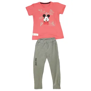 ست تی شرت و شلوار دخترانه مدل PAEEZ1005