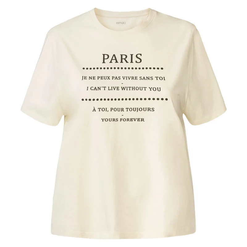 تی شرت آستین کوتاه زنانه اسمارا مدل 412070