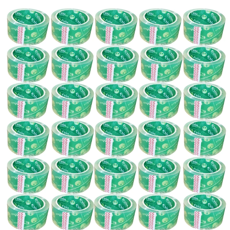 چسب پهن آویسا مدل ECO عرض 5 سانتی متر مجموعه 30 عددی