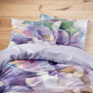 سرویس خواب مدوپد طرح بنفشه مدل mod00461 یک نفره 4 تکه