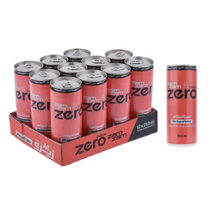 نوشابه گازدار زیرو با طعم پرتقال زمزم - 250 میلی لیتر بسته 12 عددی