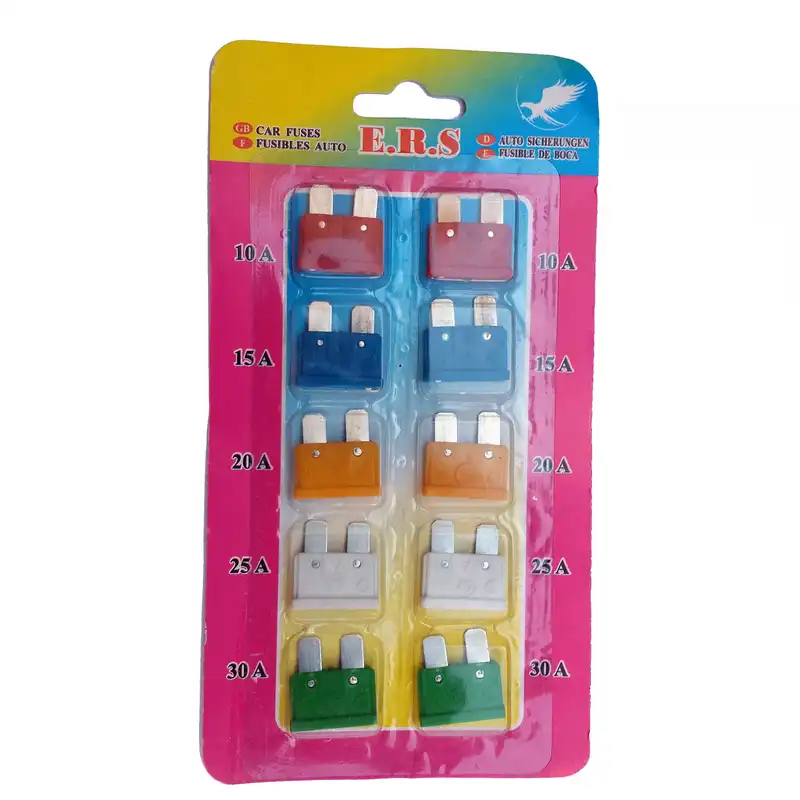فیوز خودرو مدل کارتی ERS بسته 10 عددی