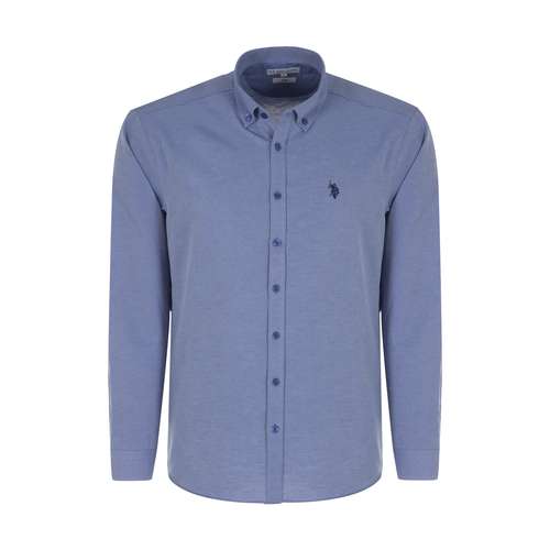 پیراهن آستین بلند مردانه یو اس پولو مدل U 5000