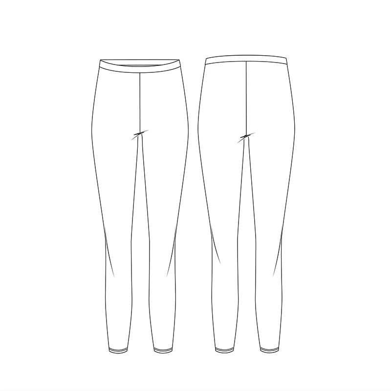 الگو خیاطی مدل شلوار جذب زنانه طرح لگ