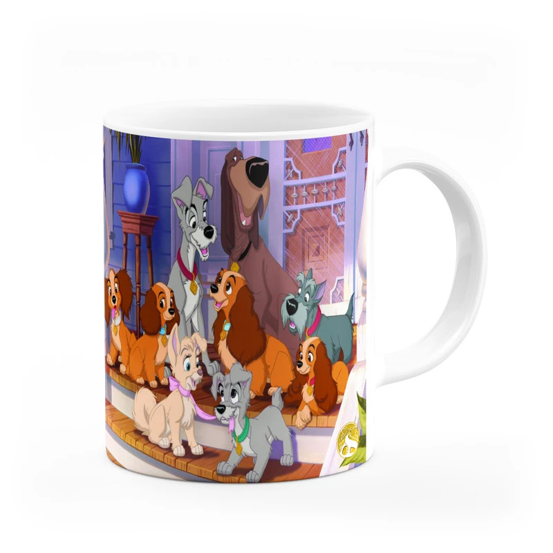 ماگ هومرو طرح انیمیشن بانو و ولگرد مدل MG4122