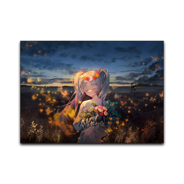 تابلو شاسی گوفی مدل فریرن کیوت و زیبا انیمه ژاپنی طرح Frieren Anime Girl Cute کد BEAU51