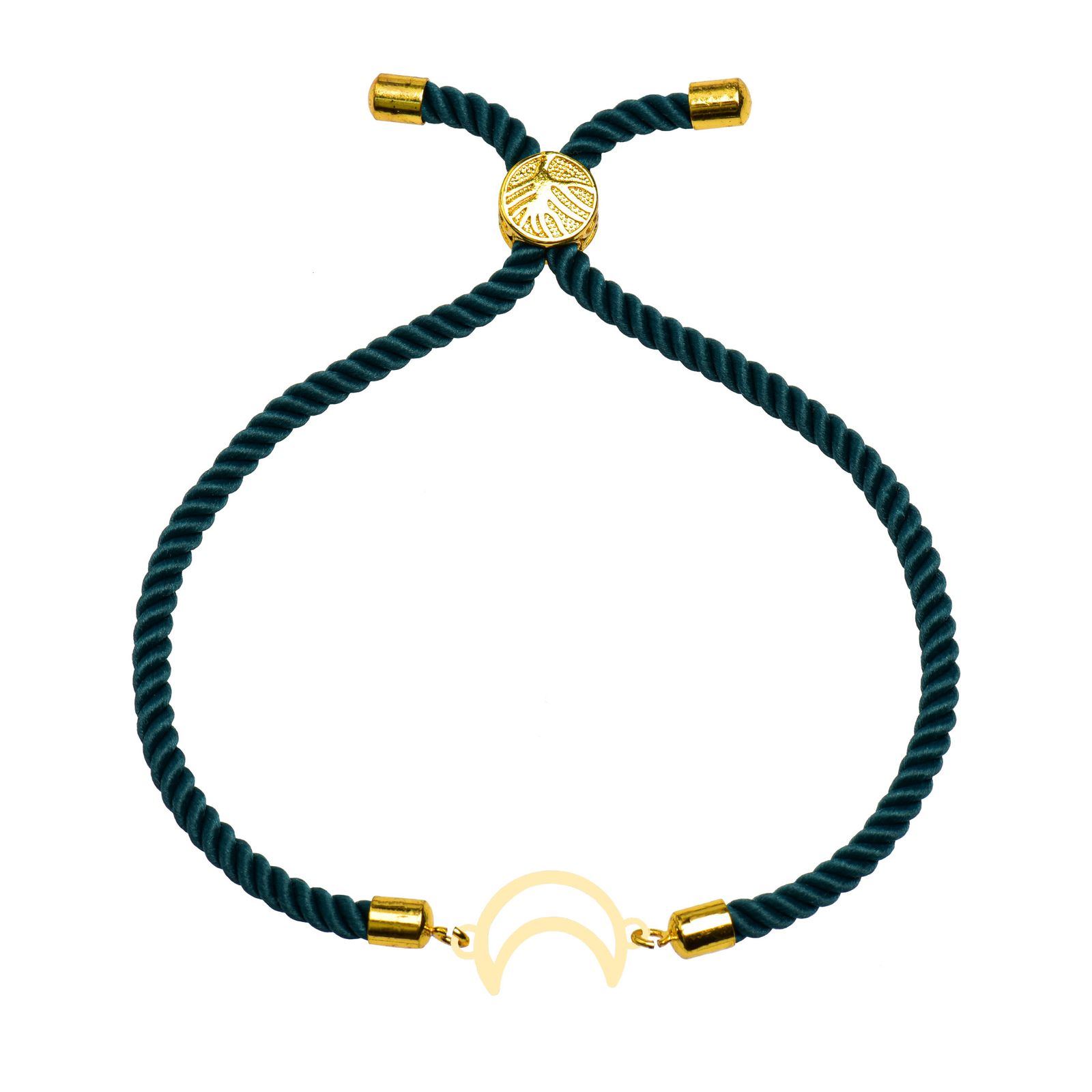 دستبند طلا 18 عیار زنانه کرابو طرح ماه مدل Kr102209 -  - 1