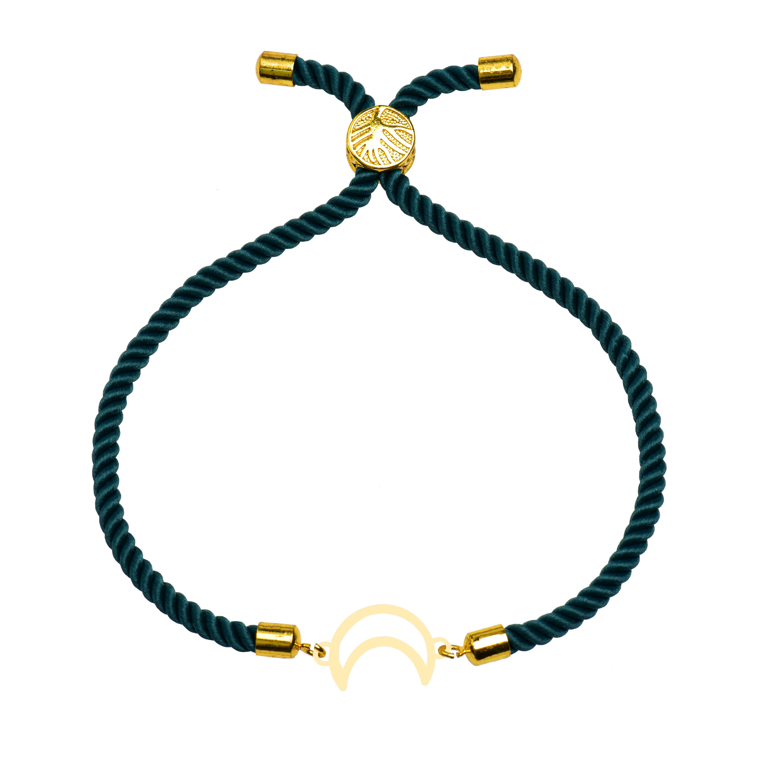 دستبند طلا 18 عیار زنانه کرابو طرح ماه مدل Kr102209