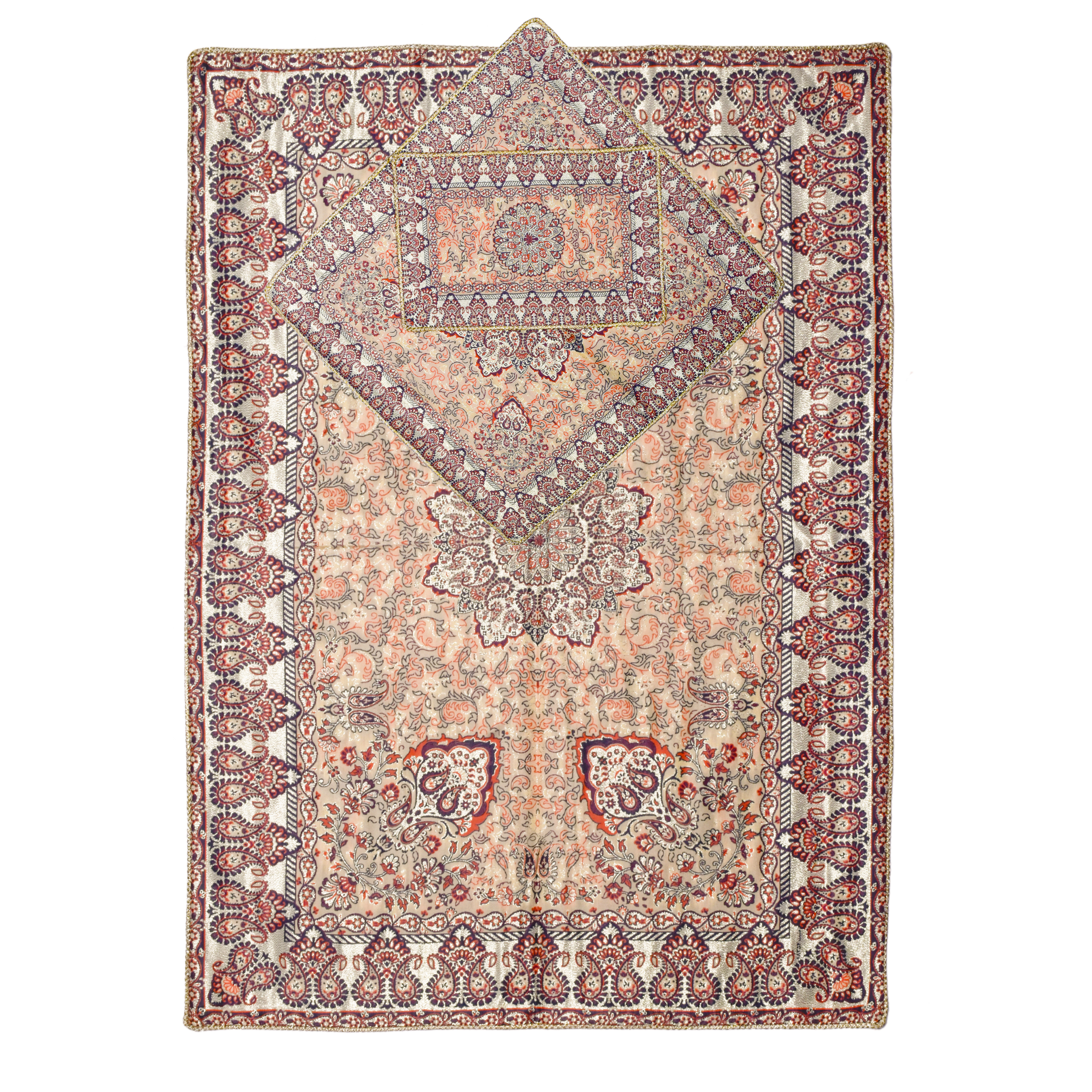 سجاده جانماز ترمه طرح مجنون کد 0010