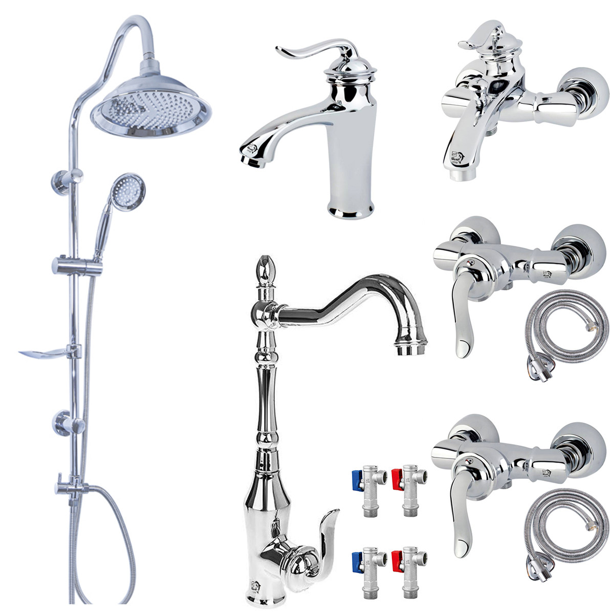 ست شیرآلات اندیکا مدل بامبو BACSH12 مجموعه 12 عددی