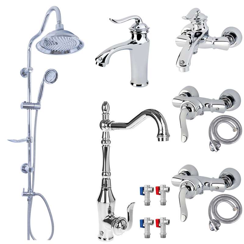 ست شیرآلات اندیکا مدل بامبو BACSH12 مجموعه 12 عددی