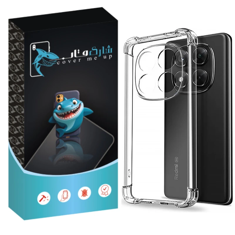 کاور شارک قاب مدل Crystal مناسب برای گوشی موبایل شیائومی Poco X7