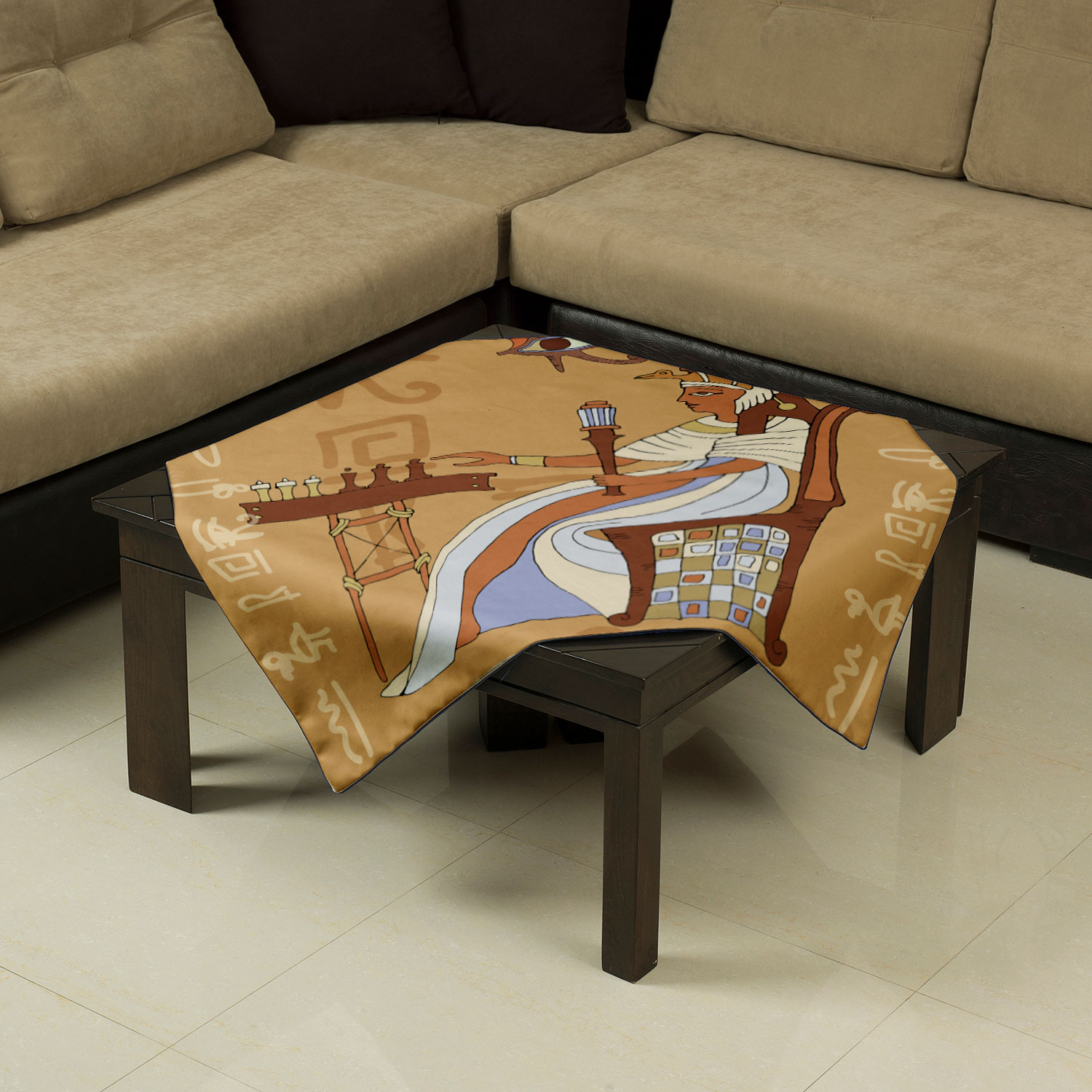 رومیزی شمسه نگار مدل DM69 ابعاد 80x80