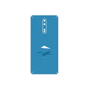 MAHOOT Minimal Paper Airplane Cover Sticker for Nokia 8