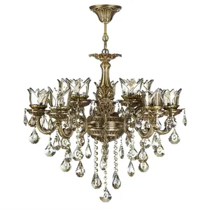 لوستر 10شعله چشمه نور کد SA3559/5+5-AO