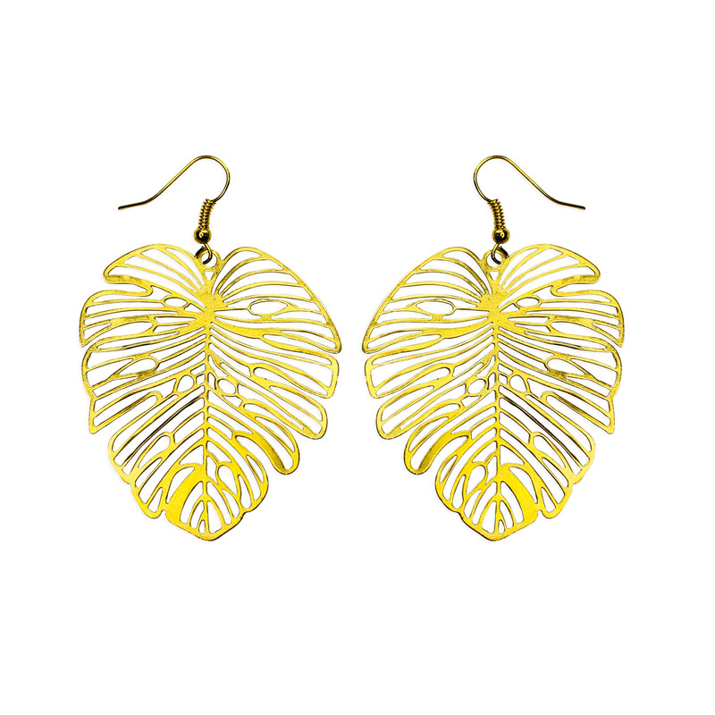 گوشواره دخترانه طرح برگ کد 09 گوشواره دخترانه طرح برگ کد 09