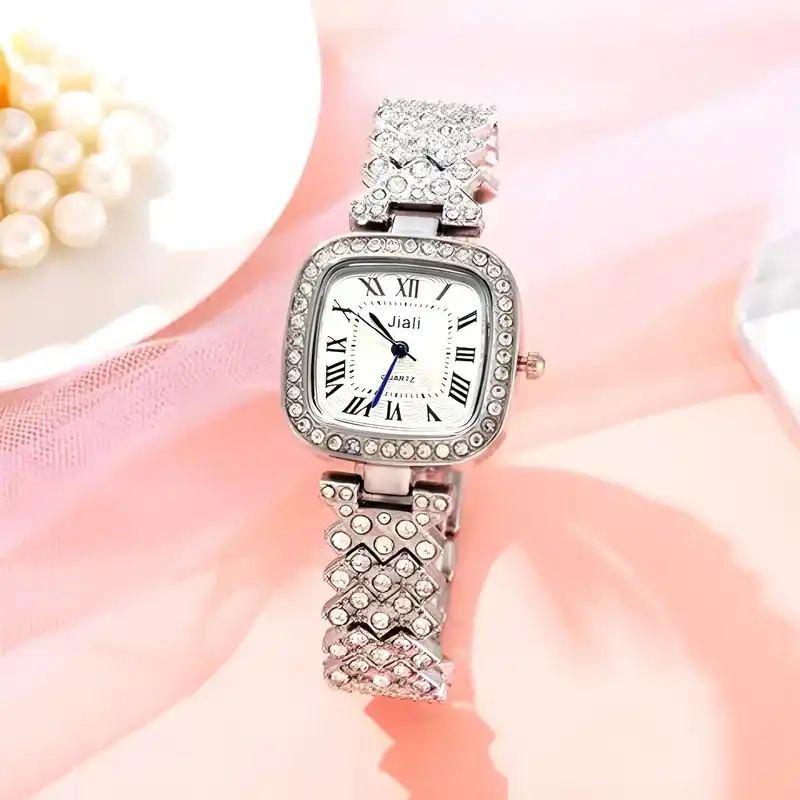 ساعت مچی عقربه ای زنانه مدل نگینی