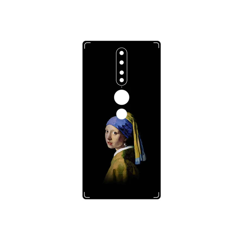 برچسب پوششی ماهوت مدل Girl with a Pearl Earring of Vermeer مناسب برای گوشی موبایل لنوو Phab2 Pro