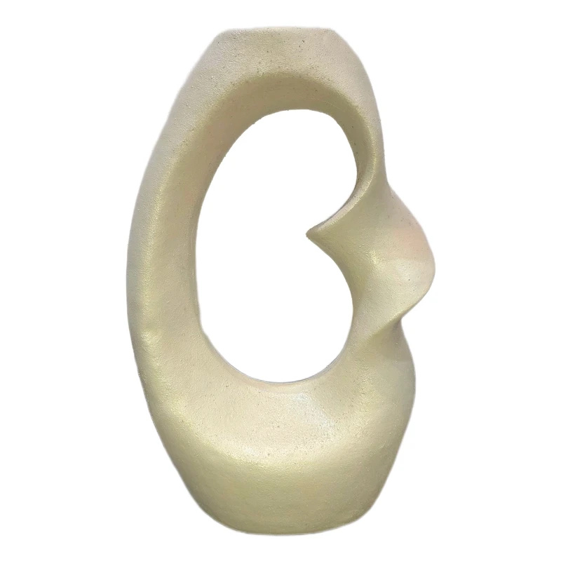 گلدان دکوری مدل پلی استر دکوراتیو طرح پیچک