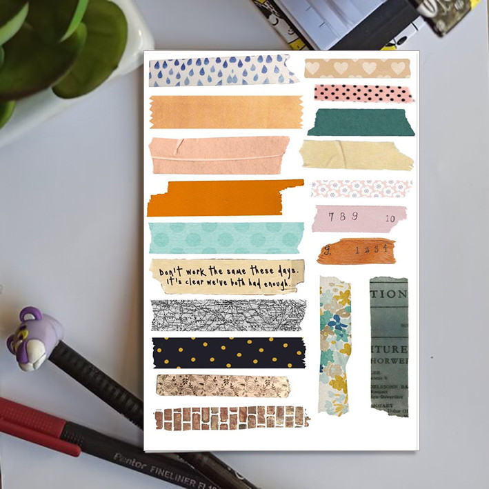 کاغذ چسب دار مدل  بولت ژورنال و اسکرپ بوک