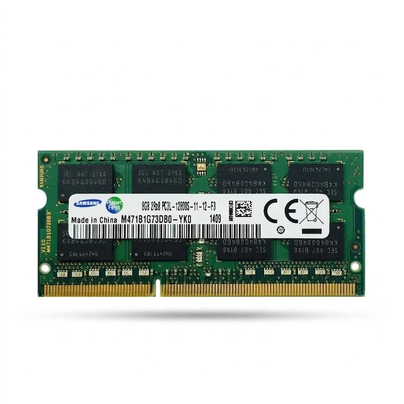 رم لپ‌تاپ سامسونگ 8 گیگابایت DDR3L با فرکانس 1600 مگاهرتز و فرم‌فکتور SO-DIMM