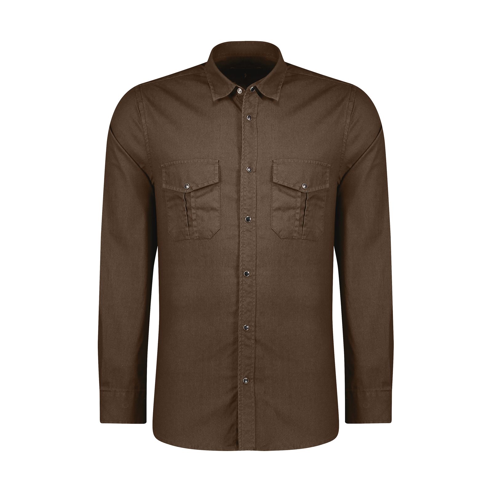 پیراهن آستین بلند مردانه پاتن جامه مدل 102721010222112 رنگ قهوه ای  -  - 1