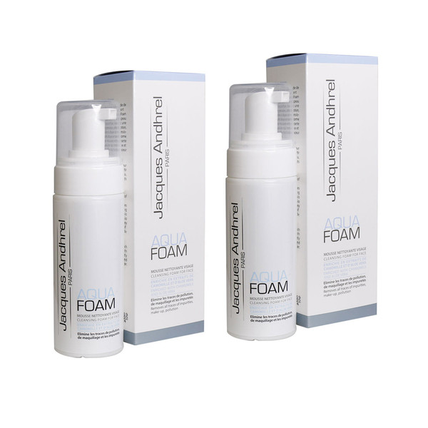فوم شستشو صورت ژاک آندرل پاریس مدل AQUA حجم 150 میلی لیتر مجموعه 2 عددی