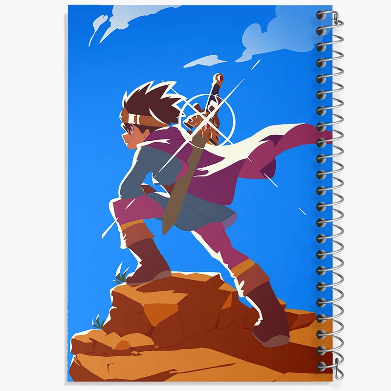 دفتر مشق 100 برگ خندالو طرح بازی دراگون کوئست (Dragon Quest) کد 35277