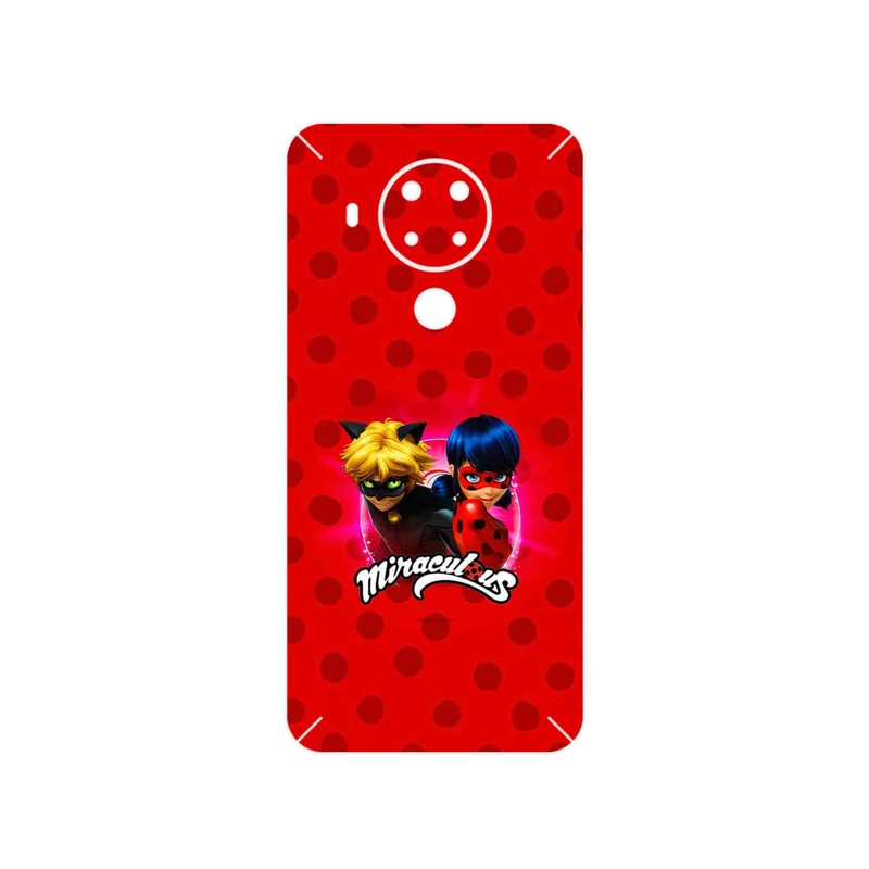 برچسب پوششی ماهوت مدل Ladybug and Cat Noir مناسب برای گوشی موبایل نوکیا 5.4