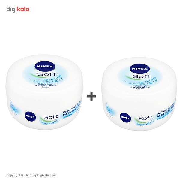 کرم نرم کننده و مرطوب کننده نیوآ مدل Soft حجم 200 میلی لیتر بسته 2 عددی کرم نرم کننده و مرطوب کننده نیوآ مدل Soft حجم 200 میلی لیتر بسته 2 عددی