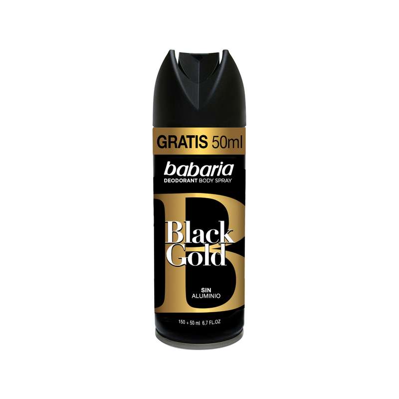 اسپری دئودورانت باباریا مدل بلک گلد حجم 200 میلی لیتر اسپری دئودورانت باباریا مدل بلک گلد حجم 200 میلی لیتر