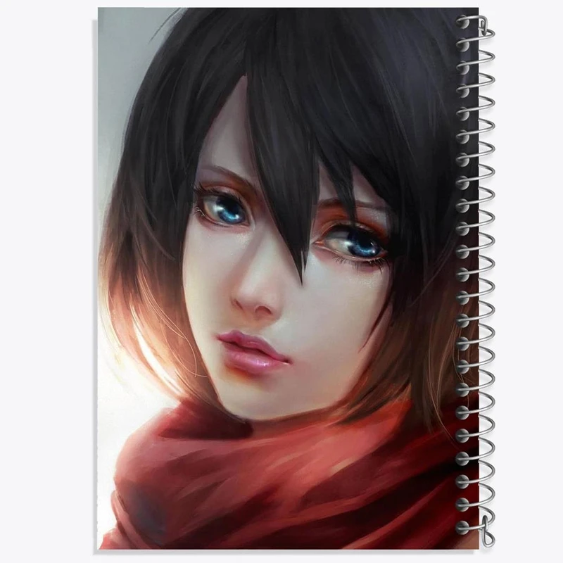 دفتر مشق 100 برگ خندالو طرح میکاسا آکرمن انیمه اتک آن تایتان Attack on Titan کد 11010