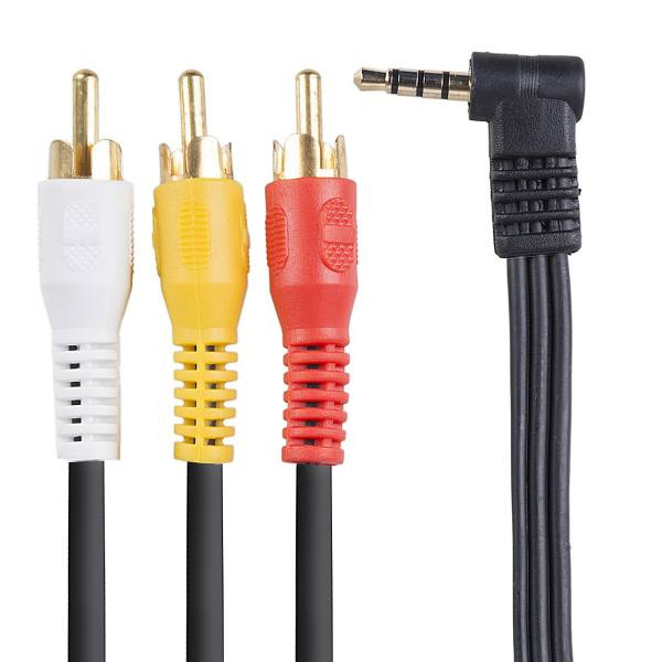 کابل تبدیل جک 3.5 میلی متری به 3 RCA مدل Perx به طول 1.5