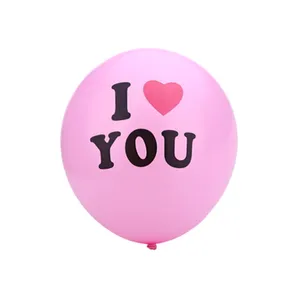بادکنک لاتکس مدل I Love You مجموعه 20 عددی سایز 150