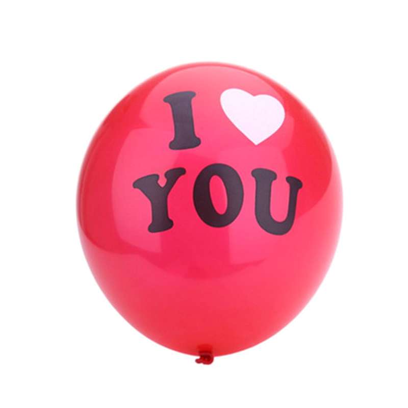 بادکنک لاتکس مدل I Love You بسته 20 عددی سایز 150
