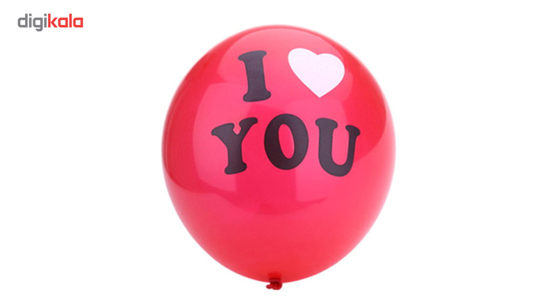 بادکنک لاتکس مدل I Love You بسته 20 عددی سایز 150