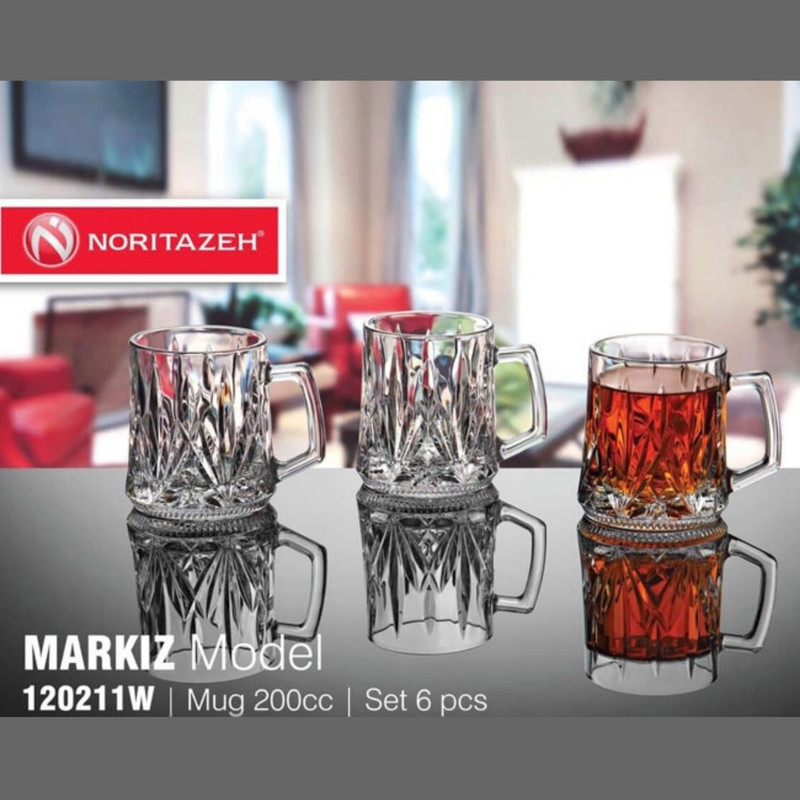 فنجان نوری تازه مدل مارکیز کد 120211 بسته 6 عددی