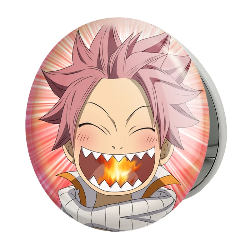 آینه جیبی خندالو طرح ناتسو انیمه فری تیل Fairy Tail مدل تاشو کد 16488 
