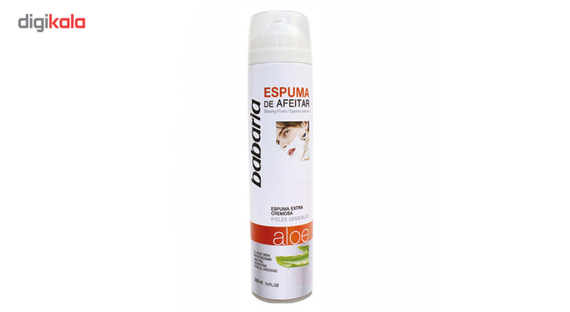 فوم اصلاح باباریا مدل عصاره آلوورا حجم 100 میلی لیتر